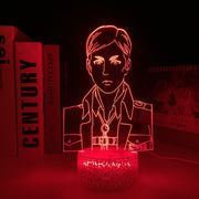 Attack on Titan Erwin Smith 3D Lamp Home Bedroom Table Decoration Small Night Light for Kids Multiple Color Changes With Remote Control