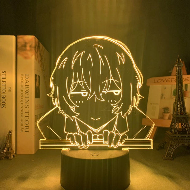 Bungo Stray Dogs Osamu Dazai Lamp for Room Decor Friend Birthday Gift Gadget Nakahara Chuya Night Light Anime Neon Light Dazai