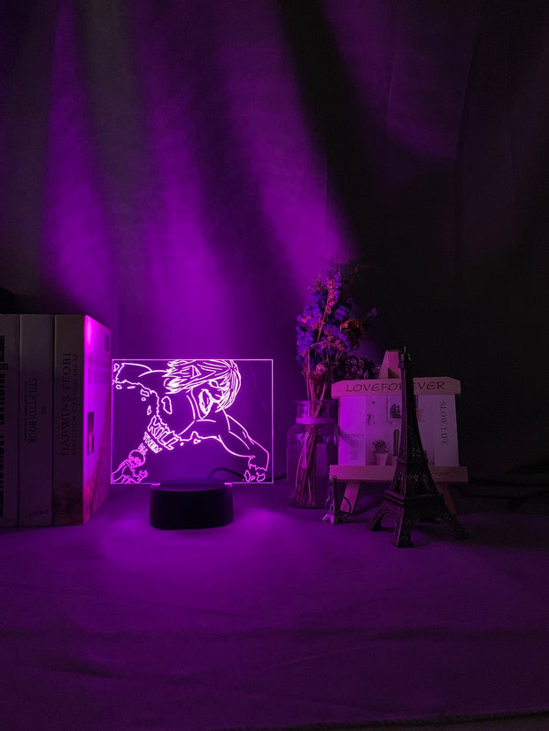 3d Night Light Eren Yeager Titan Nightlight for Kids Bedroom Decor Light Color Changing Table Night Lamp Attack on Titan Gift