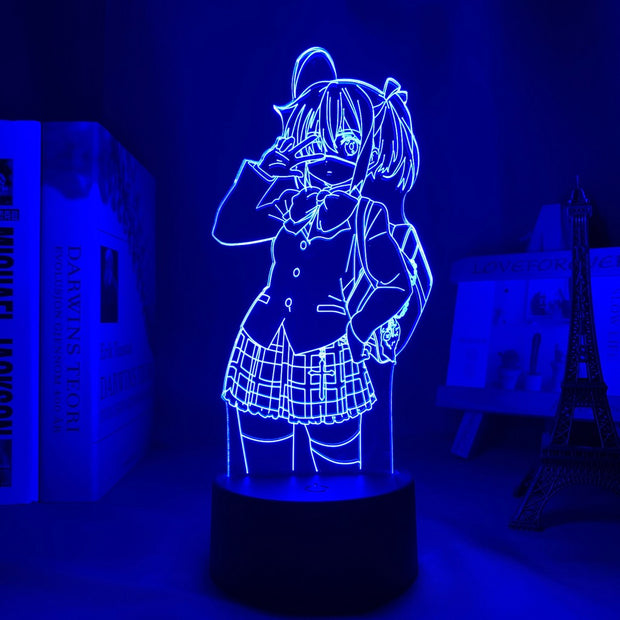 Rikka Takanashi Led Night Light for Bedroom Decor Nightlight Birthday Gift Anime 3d Lamp Rikka Love Chunibyo Other Delusions