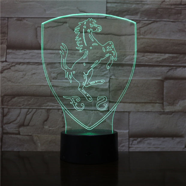 Creative 3D LED Lamp Night Light Unicorn Horse RGB Bulb Party Decoration Christmas Gift Cartoon Luminaria Lampara Dropship 2974