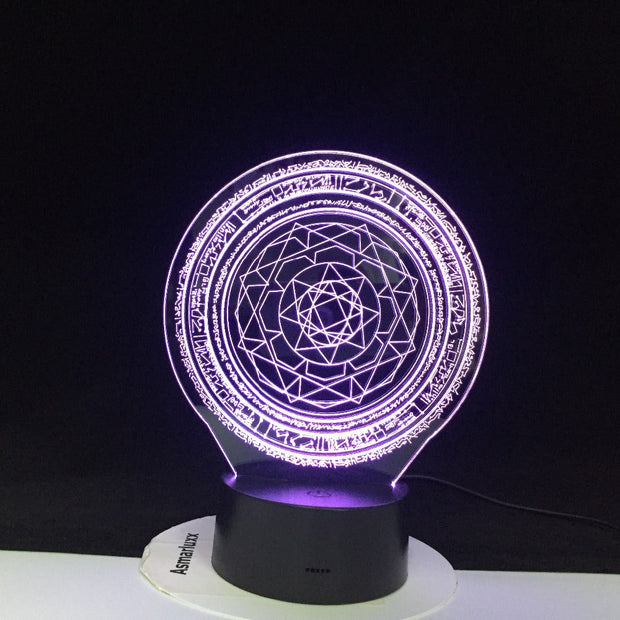 Israel Simble Geometry Hexagon 3D LED Night Light USB Table Lamp Bedside Home Decor Creative 7 Colors Gradients Dropshipping