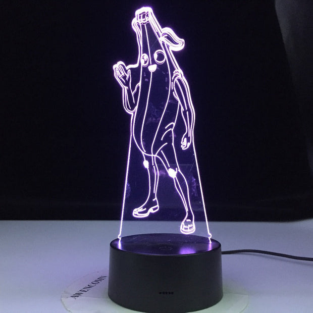 Banana Man Peely Model Season 8 3D illusion Lamp Battle Royale Decoration Night Lights Perfect Stay Home Gifts For Family Friend