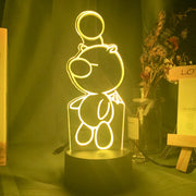 Game Final Fantasy Moogle Figure Led Night Light Lamp for Kids Bedroom Decor Color Changing Nightlight Cool Child Christmas Gift