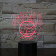 Volleyball 3D Lamp 7 Colors Touch Led Creative Night Table Moderne Desk Lamp 7 Colors Dimmer USB LED Table Lamp Dropship 3469