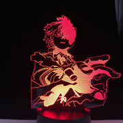 Boku no Hero Academia ANIME LAMP Todoroki Shoto Led Night Lights MY HERO ACADEMIA Lampara For Xmas Gift