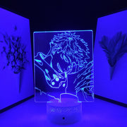 Anime Jujutsu Kaisen Yuji Itadori 3D LED Lamp  Night Light Lamp for Home Bedroom Decor USB