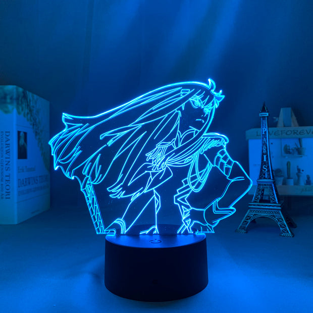 3D LED Lamp Kill La Kill Satsuki  Anime Figure Bedroom Desk Decoration Small Night Light for Children's Festival Birthday Gifts