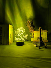 Anime Demon Slayer Tsuyuri Kanawo Figure Led Night Light for Girls Room Decor Nightlight Kimetsu No Yaiba Gift Table 3d Lamp
