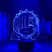 3d Anime Lamp Re Zero Starting Life In Another World LED Night Light for Room Decor Nightlight Gift Re Zero Rem Light
