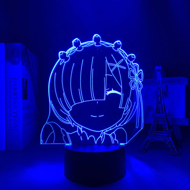 3d Anime Lamp Re Zero Starting Life In Another World LED Night Light for Room Decor Nightlight Gift Re Zero Rem Light