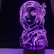 Anime 3d Light Attack on Titan Annie Leonhart Lamp for Home Decor Birthday Gift Manga Attack on Titan LED Night Lamp Annie