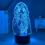 Kimetsu No Yaiba Mitsuri Kanroji Anime Figure Multiple Color Changes With Remote Control Home Decor Children's Festival Birthday gifts