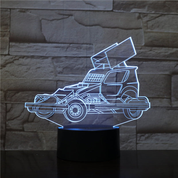 Heavy Truck Car 3D Acrylic Night Light USB Sleep Light Fixture 3AA Battery Power Table Lamp Bedroom Decor Kids BirthdayGift 1970