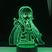 Danganronpa Junko Enoshima Led Night Light Lamp for Room Decor Kids Child Gift Danganronpa Acrylic Desk Lamp Junko Enoshima