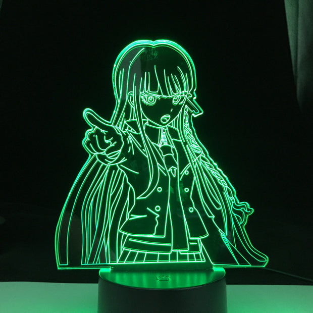 Danganronpa Junko Enoshima Led Night Light Lamp for Room Decor Kids Child Gift Danganronpa Acrylic Desk Lamp Junko Enoshima