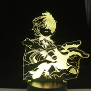 Boku no Hero Academia ANIME LAMP Todoroki Shoto Led Night Lights MY HERO ACADEMIA Lampara For Xmas Gift