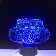 Vehicle Car 7 Colors Changing Creative Gifts 3D Led Table Lamp Usb Touch Button Vehicle Night Lights Kids Bedroom Decor Dropship
