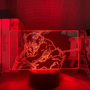 Kimetsu No Yaiba Inosuke Hashibira Small Night Light for Kids Home Decor  USB link Charging Neon Lights 3D LED Lamp Anime