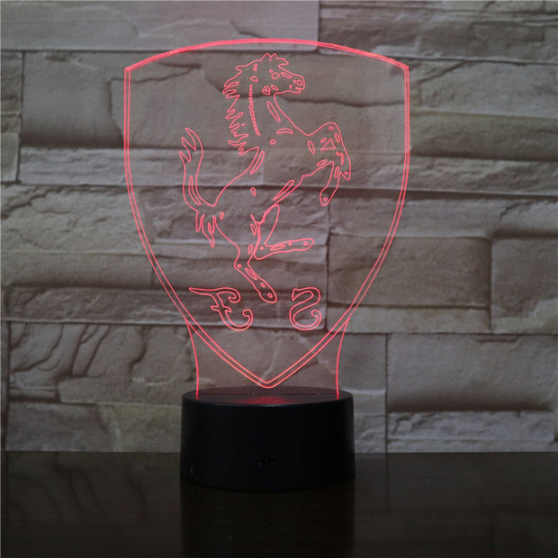 Creative 3D LED Lamp Night Light Unicorn Horse RGB Bulb Party Decoration Christmas Gift Cartoon Luminaria Lampara Dropship 2974