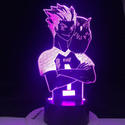 Haikyuu Anime Kotaru Bokuto 3D Neon Lamp Home Bedroom Table Decoration for Kids Children's Festival Birthday Gifts USB Link Charging LED Light