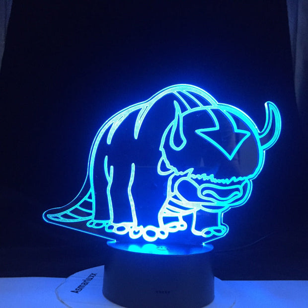 Avatar The Last Airbender Nightlight The Legend of Aang Appa Figure Acrylic 3d Lamp Table Night Light for Kids Child Room Decor