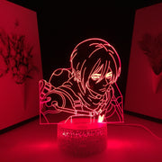 Attack on Titan Anime Figure LED Light Scout Regiment for Child Birthday Gift Kid Bedroom Decoration Manga 3D Table Lamp