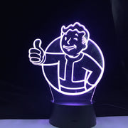 Game Fallout Shelter Colors Changing Nightlight Gift for Kids Child Bedroom Decoration Table Lamp 3d Led Night Light Bedside