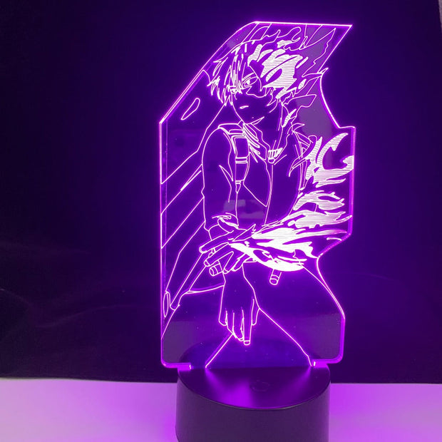 Anime My Hero Academia Shoto Todoroki for Bedroom Acrylic 3D Lamp Decor Nightlight Kids Fans Birthday Gift Manga Led Night Light