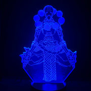 Hero Tekhartha Zenyatta Adventurer 3D Illusion Overwatch Wandering Mechanical Monks 3d Lamp for Boy Kid Gift Led Night Light