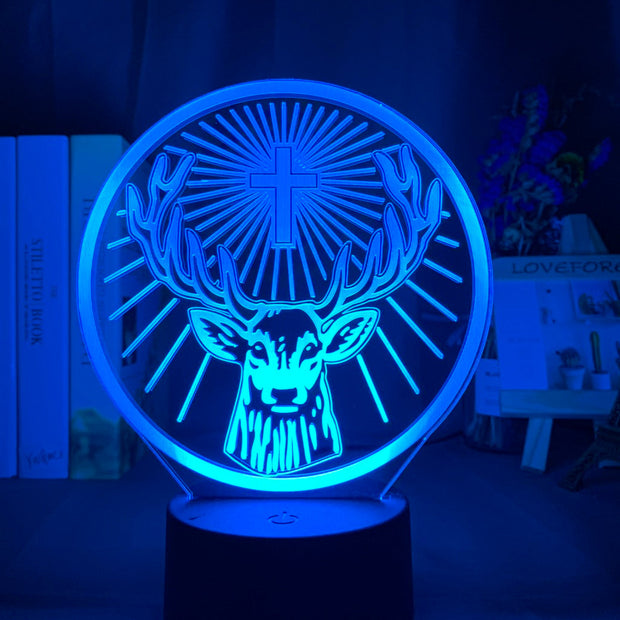 Led Night Light Lamp Jagermeister 16 Colors Changing Touch Sensor Usb and Battery Powered Nightlight for Bar Table Lamp