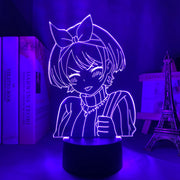 3d Lamp Anime Rent A Girlfriend Sarashina Ruka Night Light for Kids Bedroom Decor Birthday Gift Manga Kanojo Okarishimasu Lamp