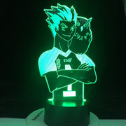 Haikyuu Anime Kotaru Bokuto 3D Neon Lamp Home Bedroom Table Decoration for Kids Children's Festival Birthday Gifts USB Link Charging LED Light