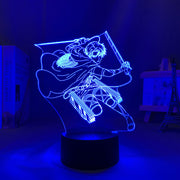 Anime Attack on Titan Levi Ackerman Led Night Light Lamp for Bedroom Decoration Kids Gift Attack on Titan Table 3d Lamp AOT Levi
