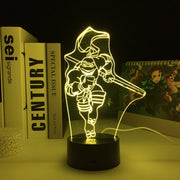 Turtles Anime Figure Donnie 3D LED Night Light Touch Sensor Colorful Home Bedroom Table Decoration for Children's Festival Birthday Gifts Acrylic 7 Color Changes LED Lamp