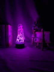 3d Lamp Attack on Titan Mikasa Ackerman Figure Kids Nightlight for Room Decoration Led Color Changing Night Light Anime Gift