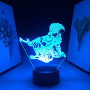 3D LED Night Light Game League of Legends Figure Yasuo Home Bedroom Table Decoration for Children's Festival Birthday Gifts Acrylic Lamp 7 Color Changes With Remote
