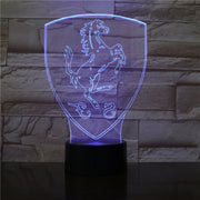 Creative 3D LED Lamp Night Light Unicorn Horse RGB Bulb Party Decoration Christmas Gift Cartoon Luminaria Lampara Dropship 2974