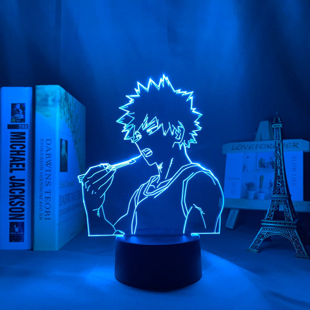 3d Led Night Lamp Bakugo My Hero Academia for Room Decor Birthday Gift Manga Gadget My Hero Academia Katsuki Bakugo Light Anime