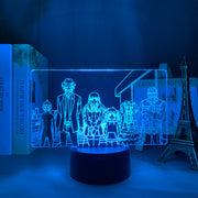 High Rise Invasion Anime Figure 3D Night Lamp Home Decor Children's Festival Birthday gifts USB link Charging