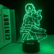Anime Figure Madara 3D LED Night Light Home Decor Children's Festival Birthday gifts USB Link Charging 7 Color Changes With Remote Control Neon Lamp