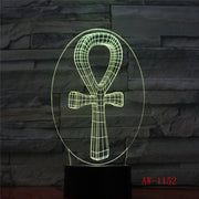 Creative Cross 3D Colorful USB Come Children Eye Creative Lamp Gift Table Lamp Children Gifts 1152