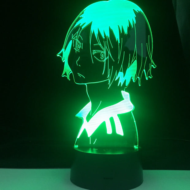 HAIKYUU KENMA KOZUME 3D PROFILE LED ANIME LAMP Led 7 Colors Light Japanese Anime Remote Control Base Table Lamp Dropshipping