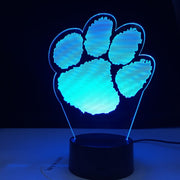 3D LED Lamp Illusion Touch Polar Bear Paw Night Light Auto For Home Bedroom Sleeping Decoration USB Atmosphere Christmas Gifts
