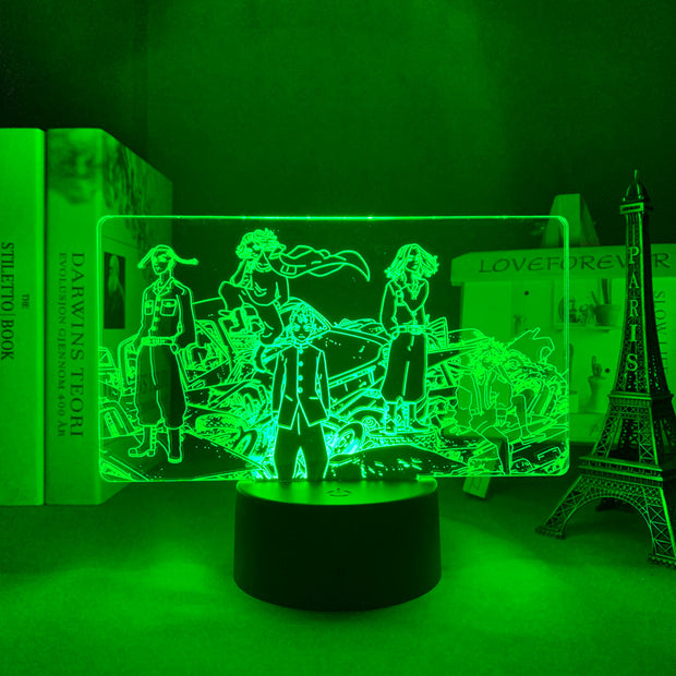 Tokyo Revengers 3D LED Lamp Anime Figure High Bedroom Desk Decoration Small Night Light for Children's Festival Birthday Gifts  Neon Lights With Remote