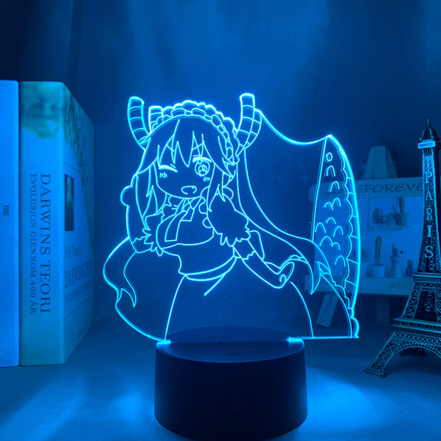 Anime Led Light Miss Kobayashi Dragon Maid Nightlight for Bedroom Decor Nightlight Manga Birthday Gift Room Led Night Lamp 3d