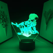 3D LED Night Light Game League of Legends Figure Yasuo Home Bedroom Table Decoration for Children's Festival Birthday Gifts Acrylic Lamp 7 Color Changes With Remote