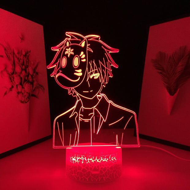 Hotarubi No Mori Anime Figure 3D LED Lamp Home Room Desk Decoration Lamp for Kids Children Birthday Gifts Colors USB Link Charging