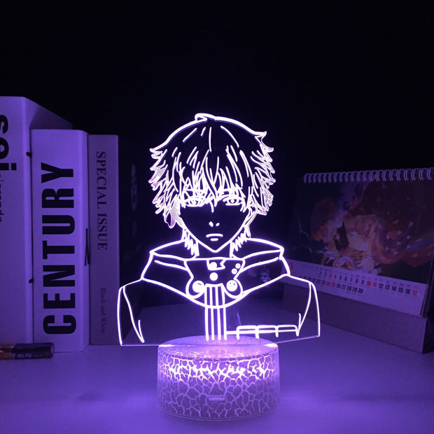 3D LED Anime Figures Tokyo Ghoul Ken Kaneki Night Light Touch Sensor Colorful Home Bedroom Table Decoration for Children's Festival Birthday Gifts Acrylic 7 Color Changes