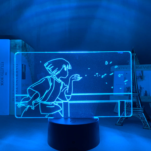 Spirited Away Led Light for Child Bedroom Decoration Night Light Birthday Gift Room Desk Acrylic 3d Lamp Spirited Away